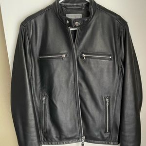 Michael Kors Mens Leather Jacket